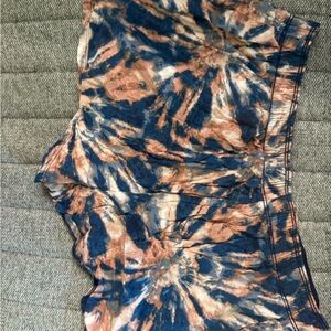 Victoria's Secret Blue and Brown Pajama Set